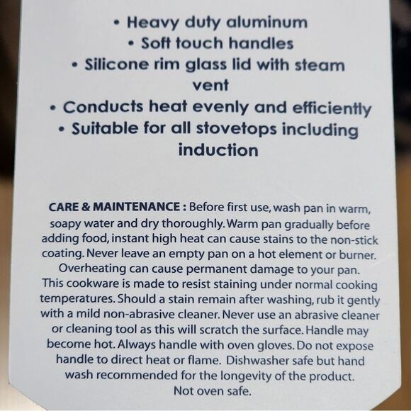 D&W Premium Cookware 6.3in Saucepan Casserole with Lid Charcoal Aluminum 1.4QT - Picture 10 of 15